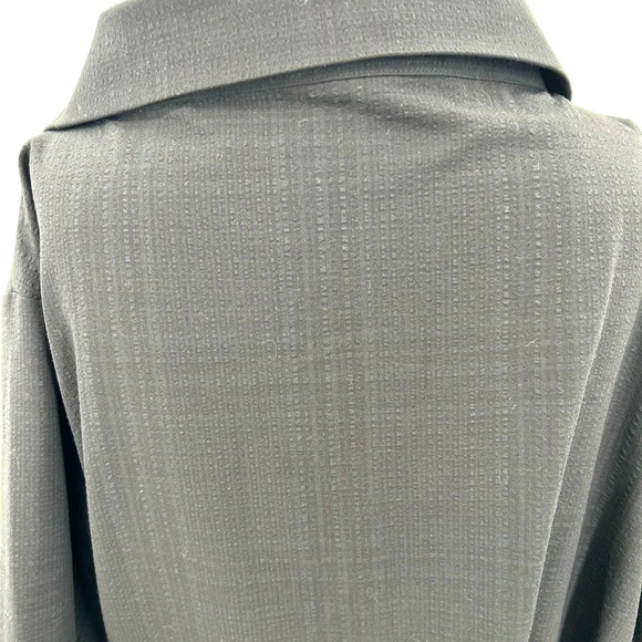 Oak + Fort Black Check Off Shoulder Shirt Dress Size Small - Picture 7 of 10